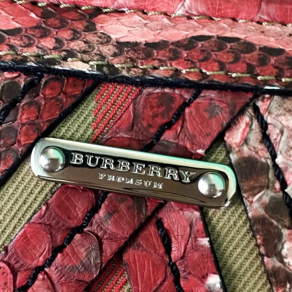 NWT BURBERRY Prorsum Parmoor Phyton Clutch - Picture 5 of 10